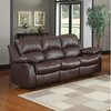 Reclining Sofa Brown Leather